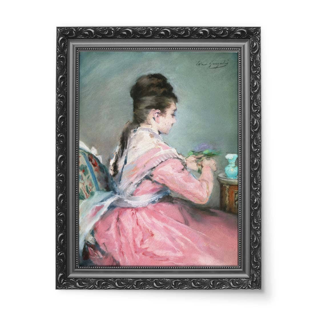 Eva Gonzales Bukiet fiołków wydruk na płótnie 50x70