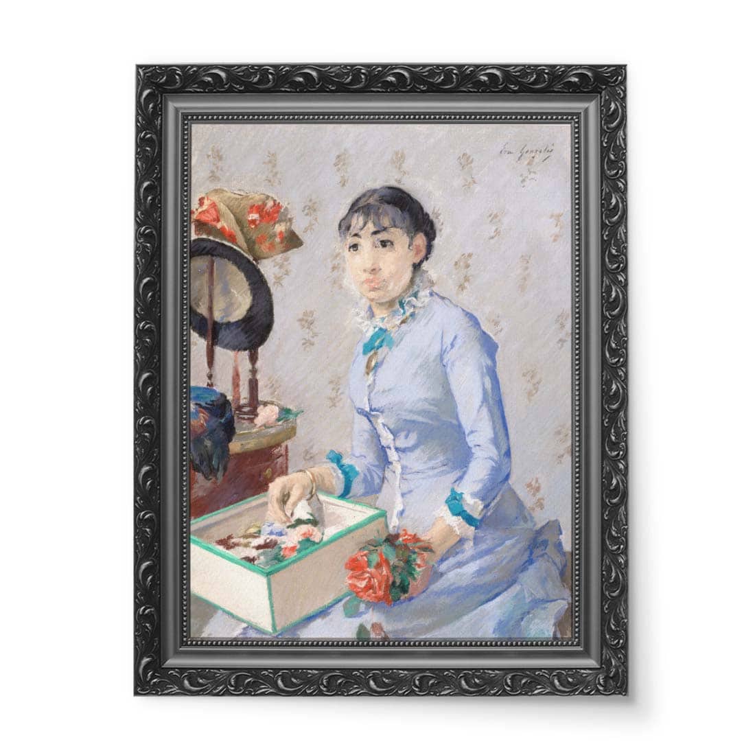 Eva Gonzales Modystka wydruk na płótnie 50x70