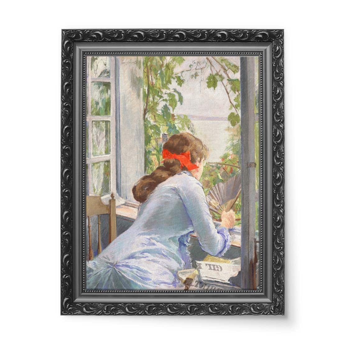 Eva Gonzales Nad morzem wydruk na płótnie 50x70