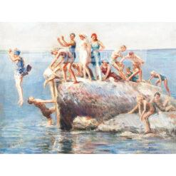 Everett Shinn Kąpiel w Wickford Rhode Island — produkt cyfrowy do pobrania