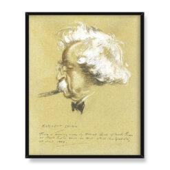 Everett Shinn Mark twain 40×50