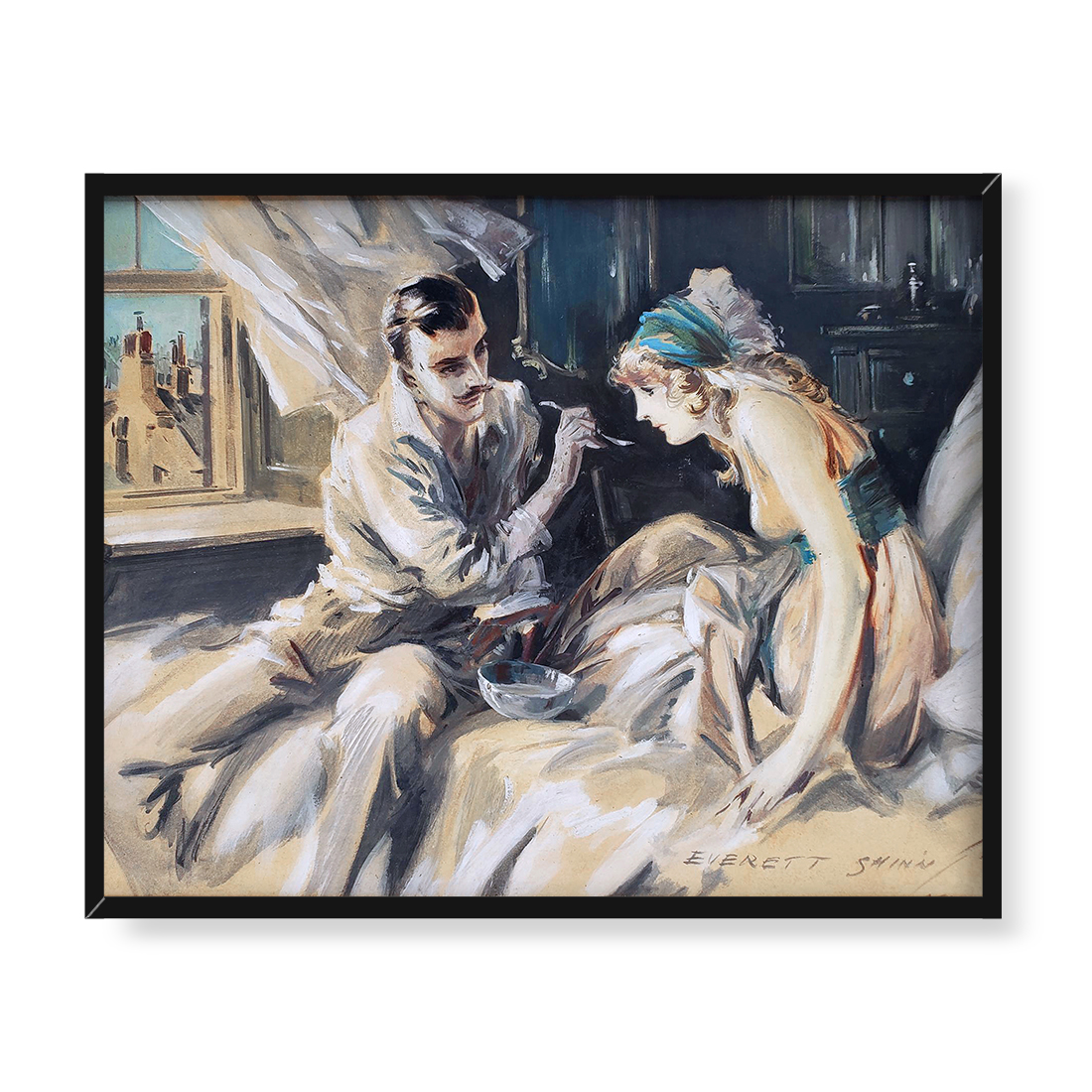 Everett Shinn Nieposłuszne serca 50x40