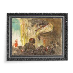 Everett Shinn Paryski teatr muzyczny 70×50