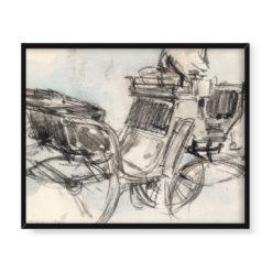 Everett Shinn Powóz 50×40