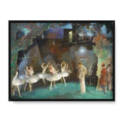 Everett Shinn Próba baletu 30×40