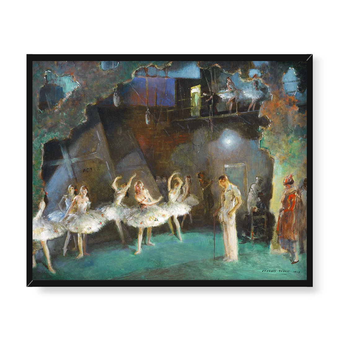 Everett Shinn Próba baletu 50x40 w RAMIE