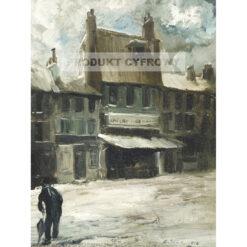 Everett Shinn Scena uliczna w Paryżu — produkt cyfrowy do pobrania