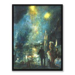 Everett Shinn Święto Bastylii 14 lipca Paryż 30×40