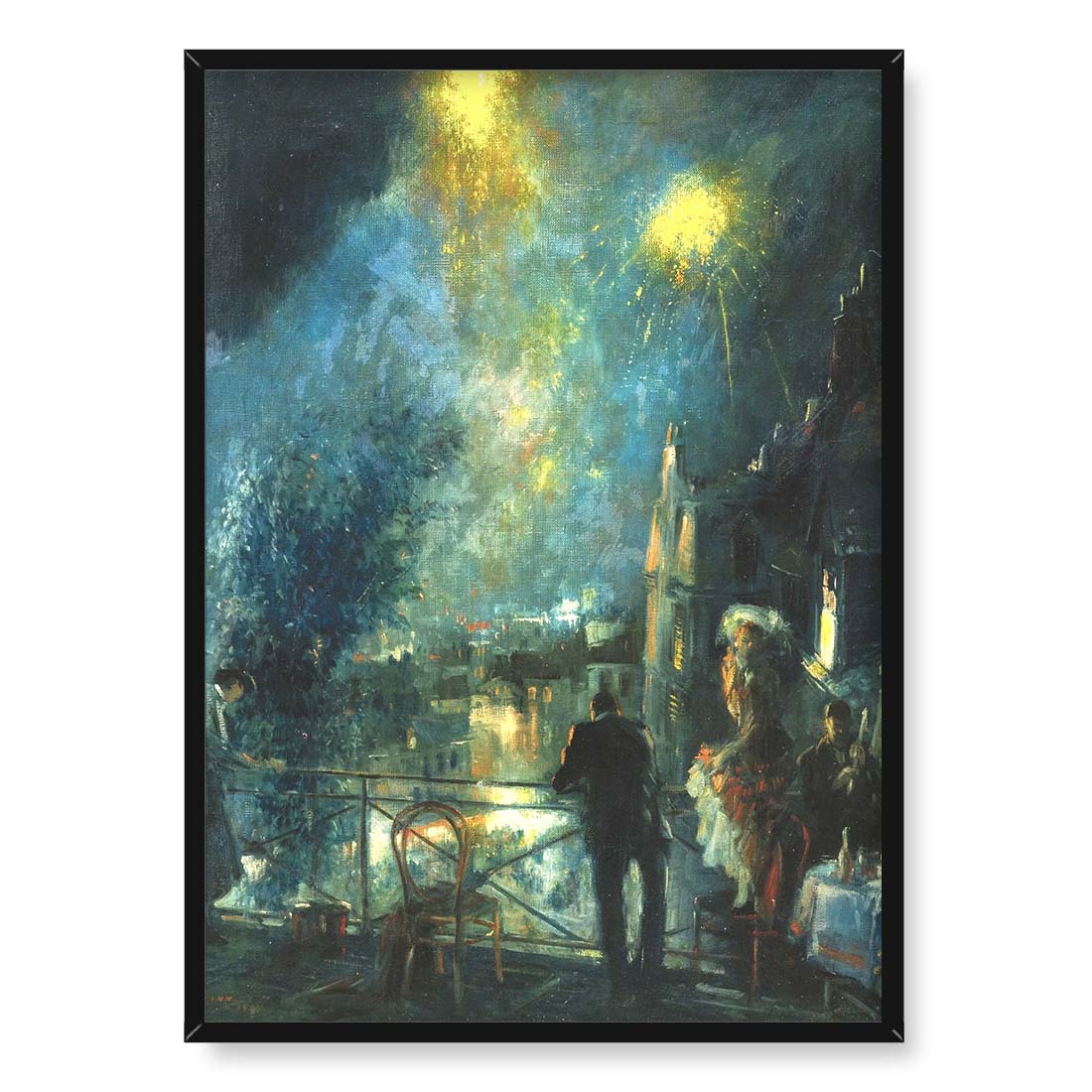 Everett Shinn Święto Bastylii 14 lipca Paryż 50x70