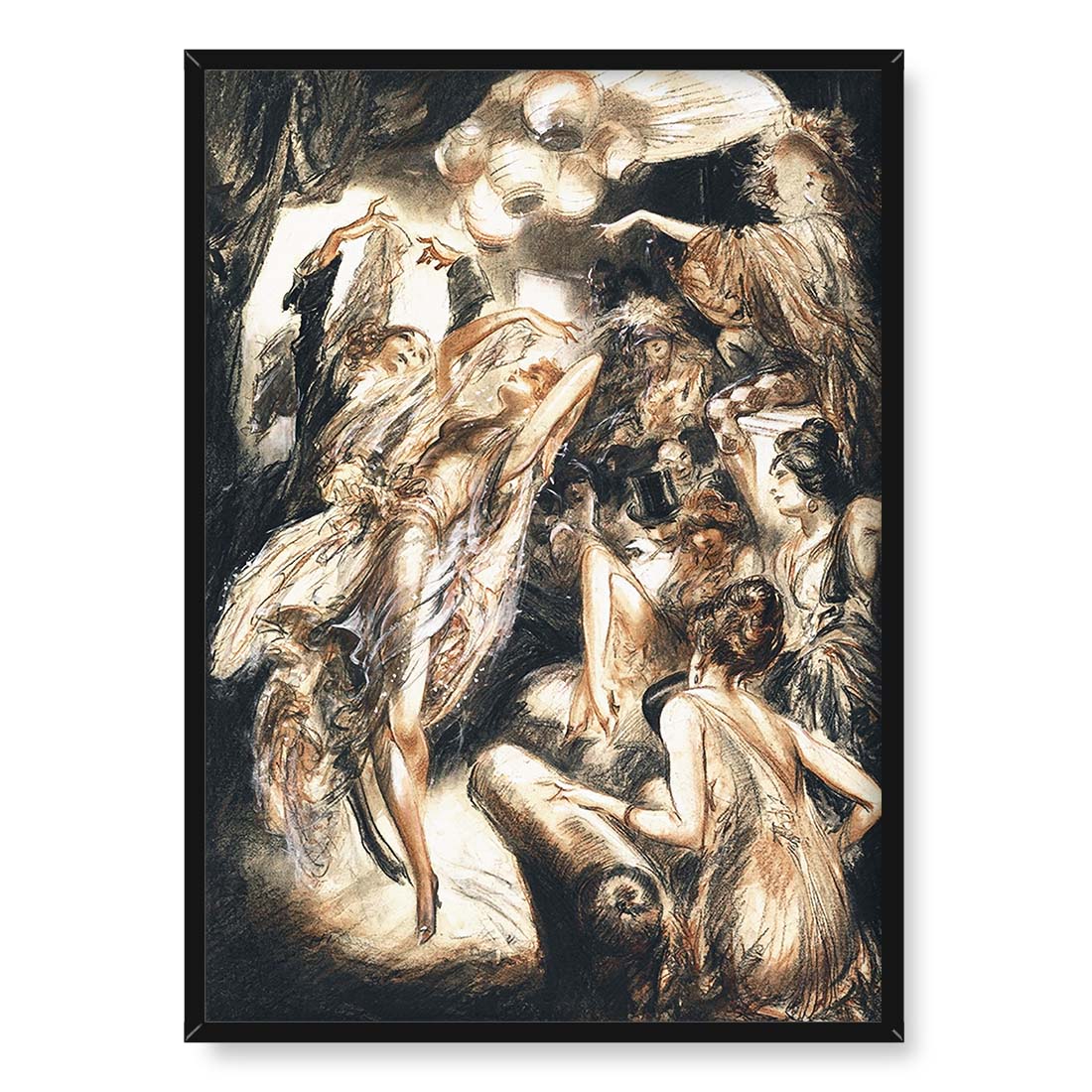 Everett Shinn Szalone lata dwudzieste 50x70