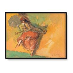 Everett Shinn Tańcząca dziewczyna 30×40
