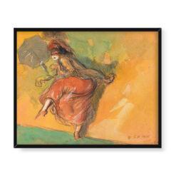 Everett Shinn Tańcząca dziewczyna 50×40