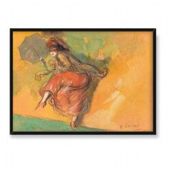 Everett Shinn Tańcząca dziewczyna 70×50
