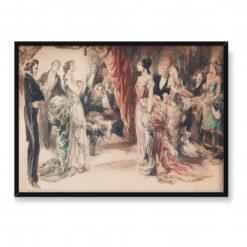 Everett Shinn Wieczorna elegancja 70×50