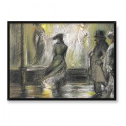 Everett Shinn Window Shopping 70×50