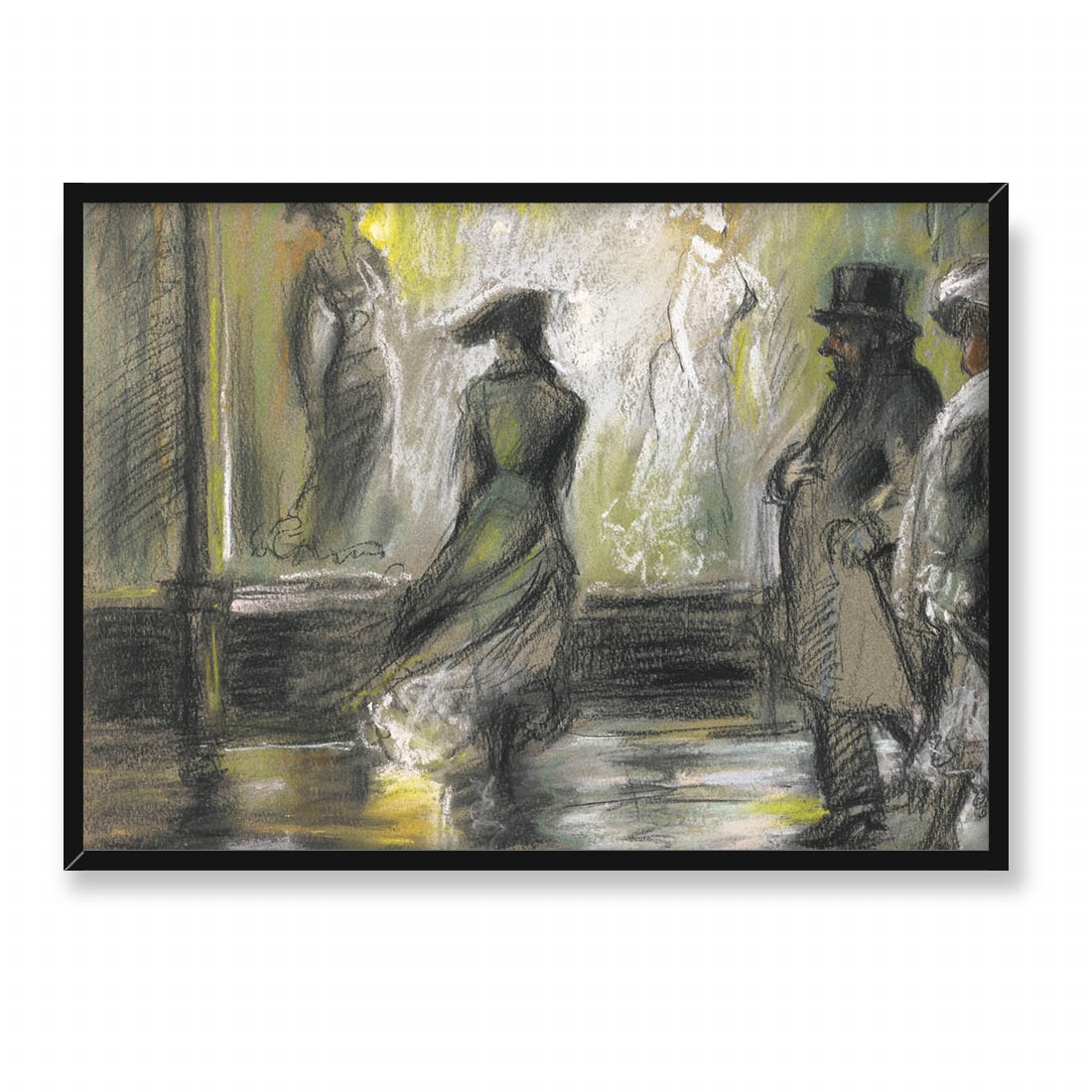 Everett Shinn Window Shopping 70x50