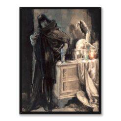 Everett Shinn Złoty lancet 30×40