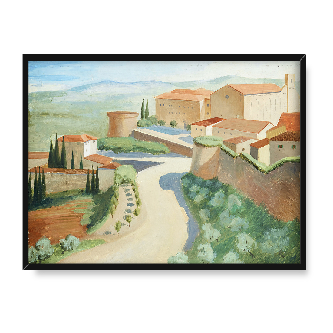 Ewald Dahlskog Południowy krajobraz 30x40 w RAMIE