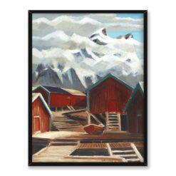 Ewald Dahlskog Szopy rybackie 30×40