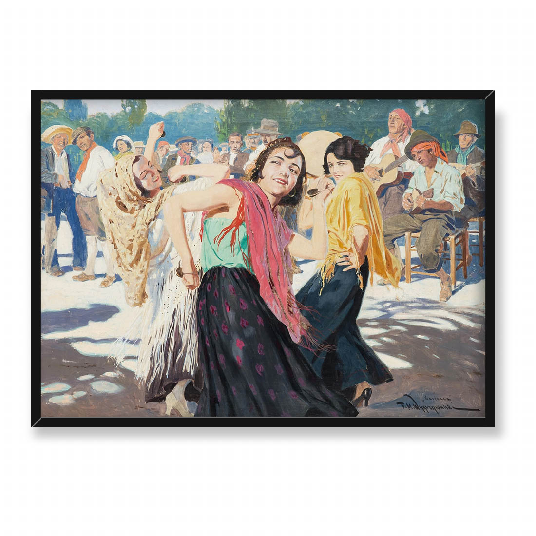 Feliks Michał Wygrzywalski Taniec w słońcu Południa 70x50