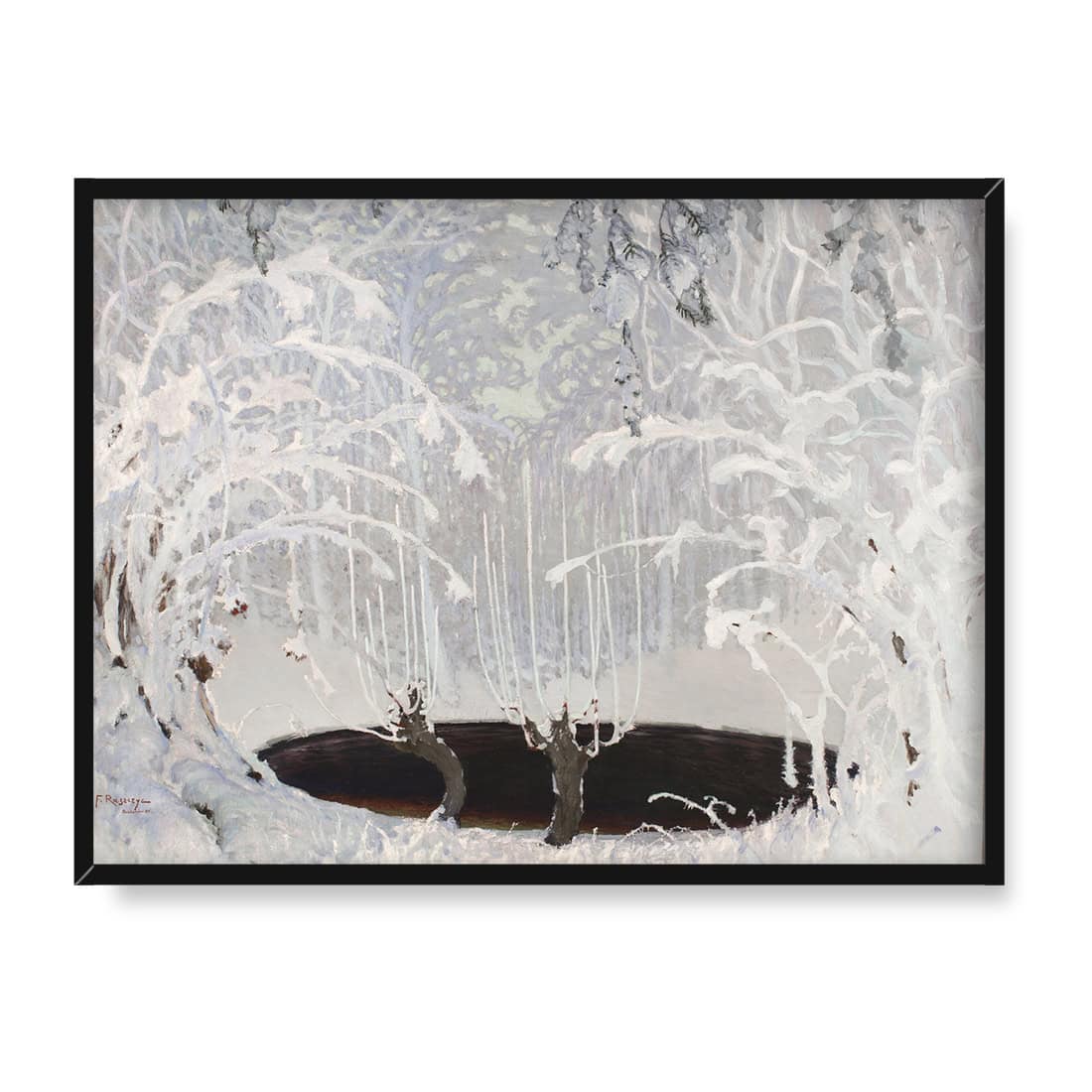 Ferdynand Ruszczyc Bajka zimowa 40x30 w RAMIE