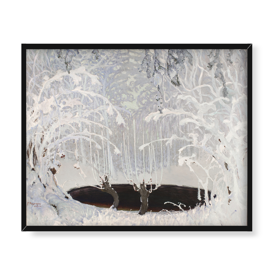 Ferdynand Ruszczyc Bajka zimowa 50x40 w RAMIE