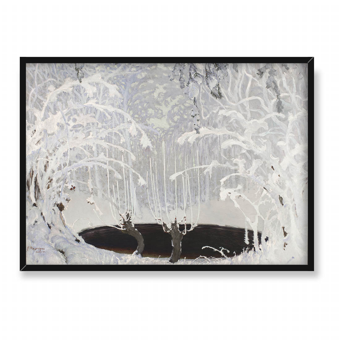 Ferdynand Ruszczyc Bajka zimowa 70x50