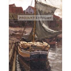 Ferdynand Ruszczyc Barka drewna — produkt cyfrowy do pobrania