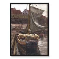 Ferdynand Ruszczyc Barka drewna 50×70