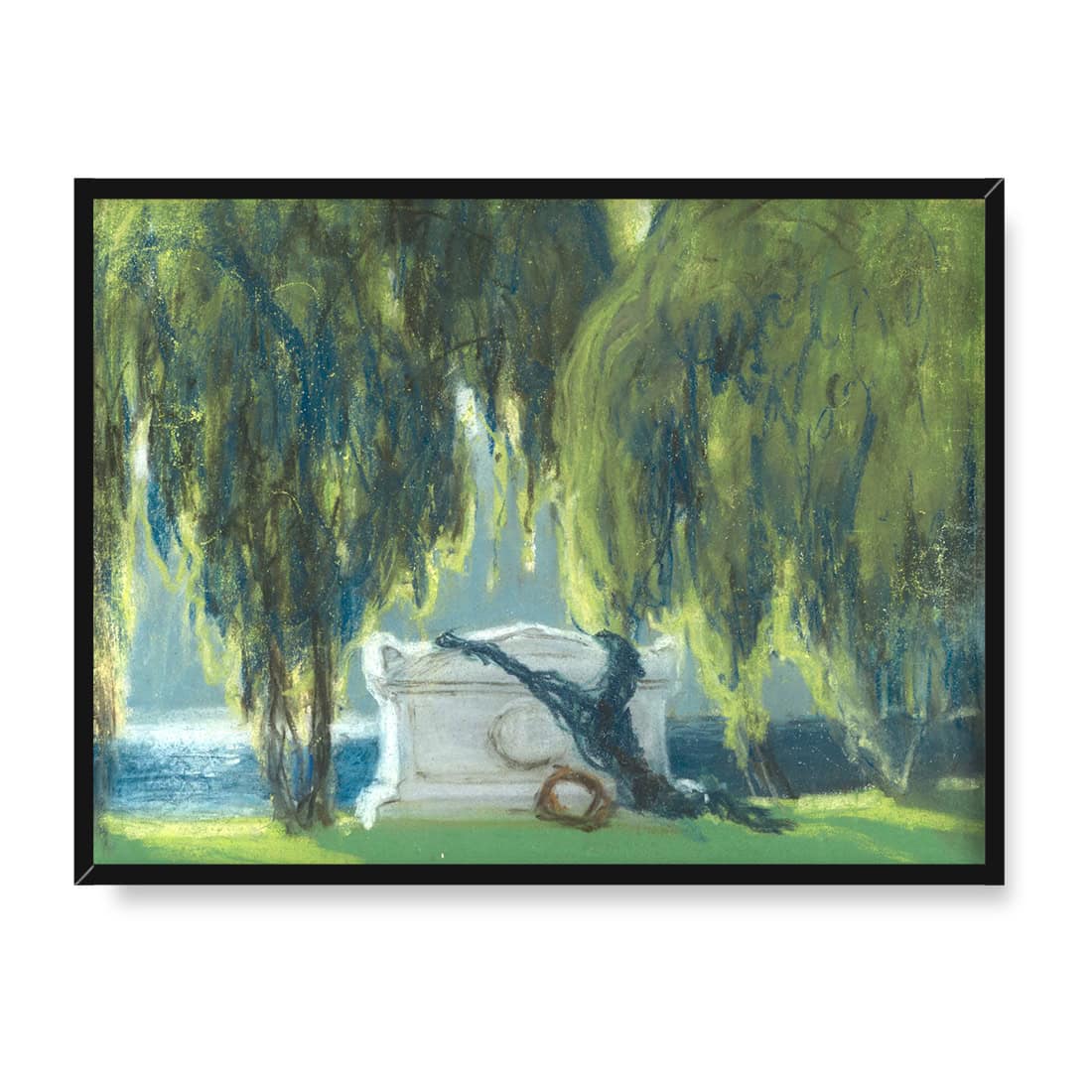 Ferdynand Ruszczyc Drzewa w pobliżu mogiły 40x30 w RAMIE