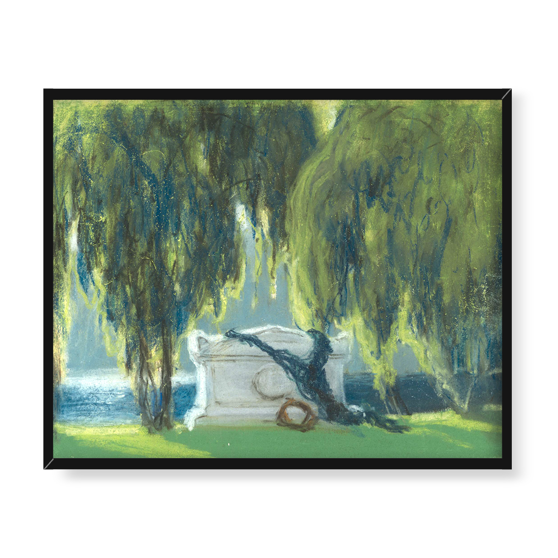 Ferdynand Ruszczyc Drzewa w pobliżu mogiły 50x40