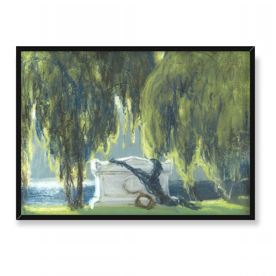 Ferdynand Ruszczyc Drzewa w pobliżu mogiły 70x50