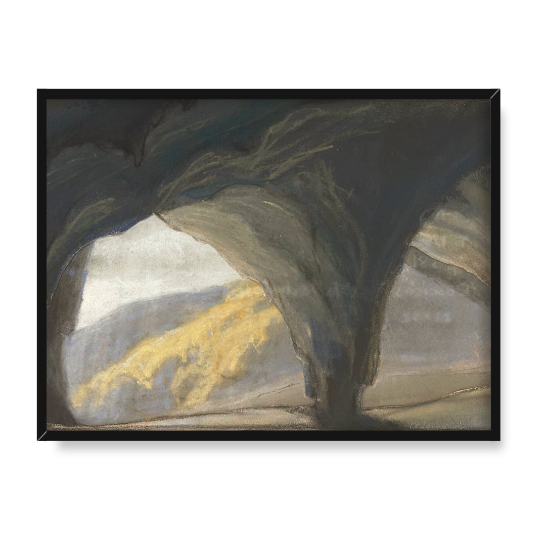 Ferdynand Ruszczyc Jaskinia w górach 40x30