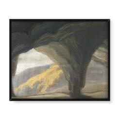 Ferdynand Ruszczyc Jaskinia w górach 50×40