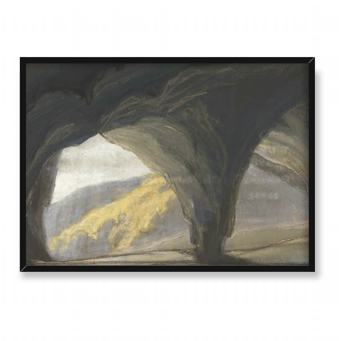 Ferdynand Ruszczyc Jaskinia w górach 70x50