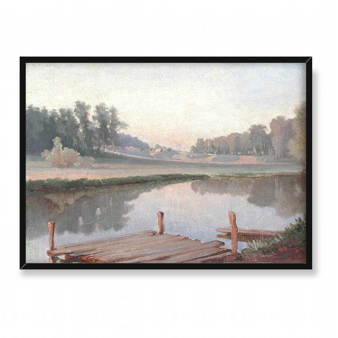 Ferdynand Ruszczyc Krajobraz z mostka 70x50