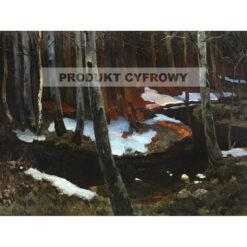 Ferdynand Ruszczyc Leśny strumień — produkt cyfrowy do pobrania