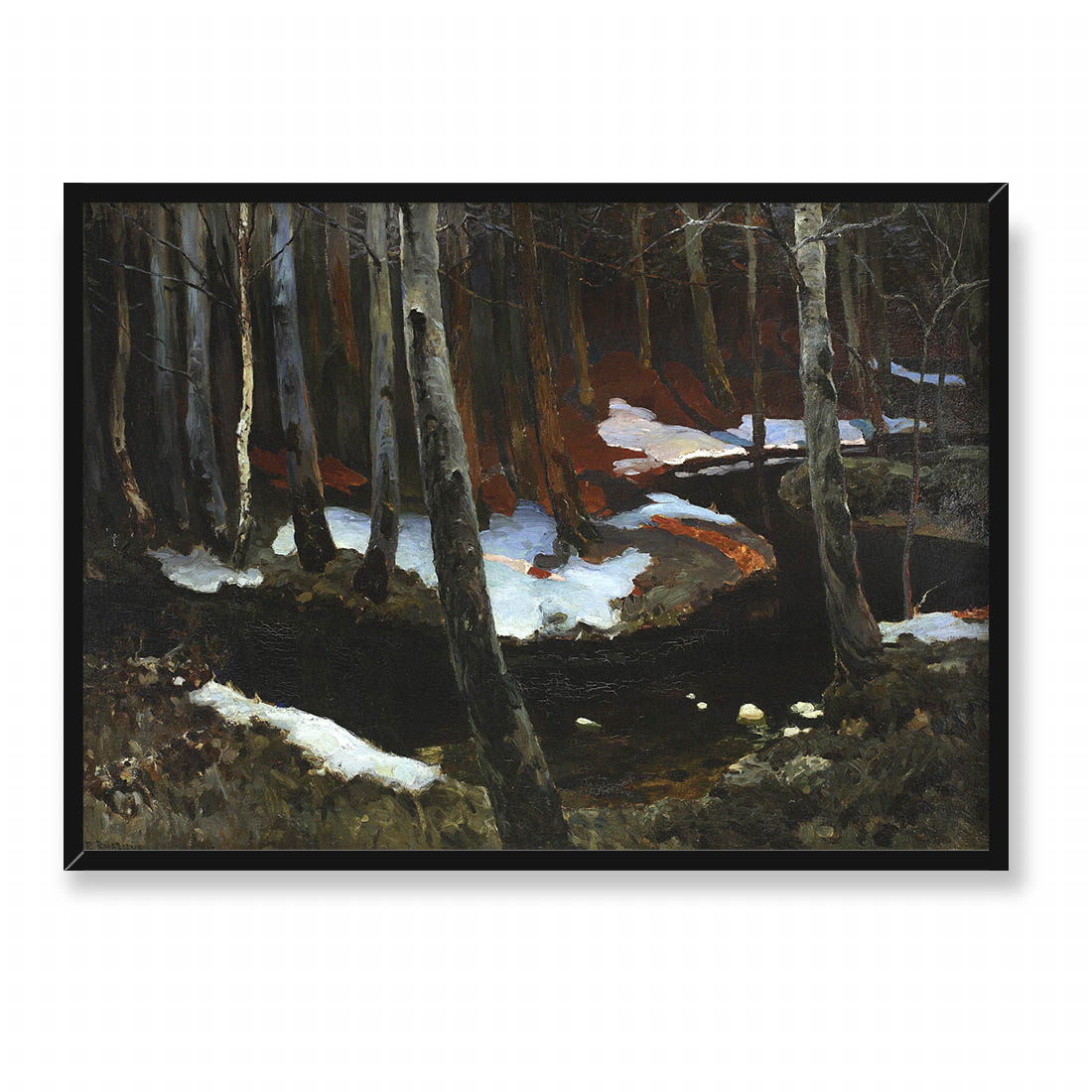 Ferdynand Ruszczyc Leśny strumień 70x50
