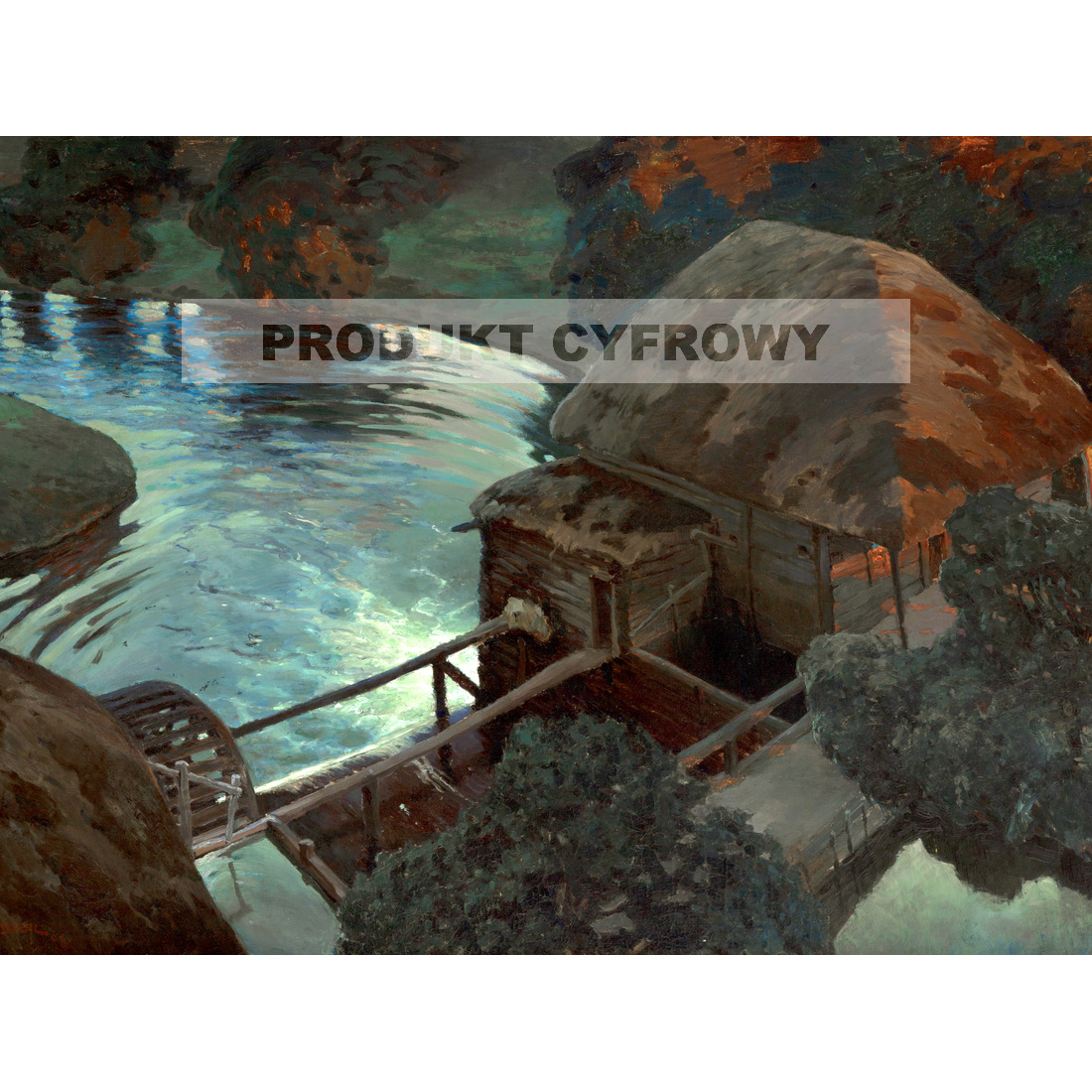 Ferdynand Ruszczyc Młyn — produkt cyfrowy do pobrania