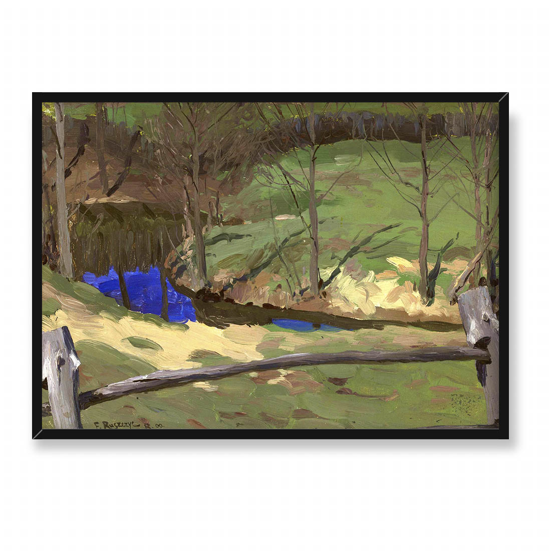 Ferdynand Ruszczyc Pejzaż studium w Bohdanowie 70x50