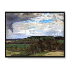 Ferdynand Ruszczyc Pejzaż z chmurami 40×30