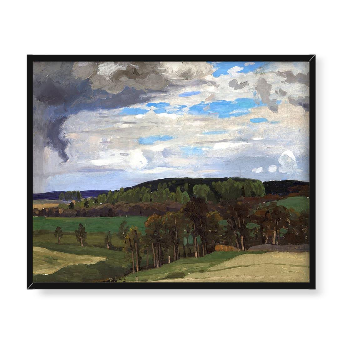 Ferdynand Ruszczyc Pejzaż z chmurami 50x40 w RAMIE