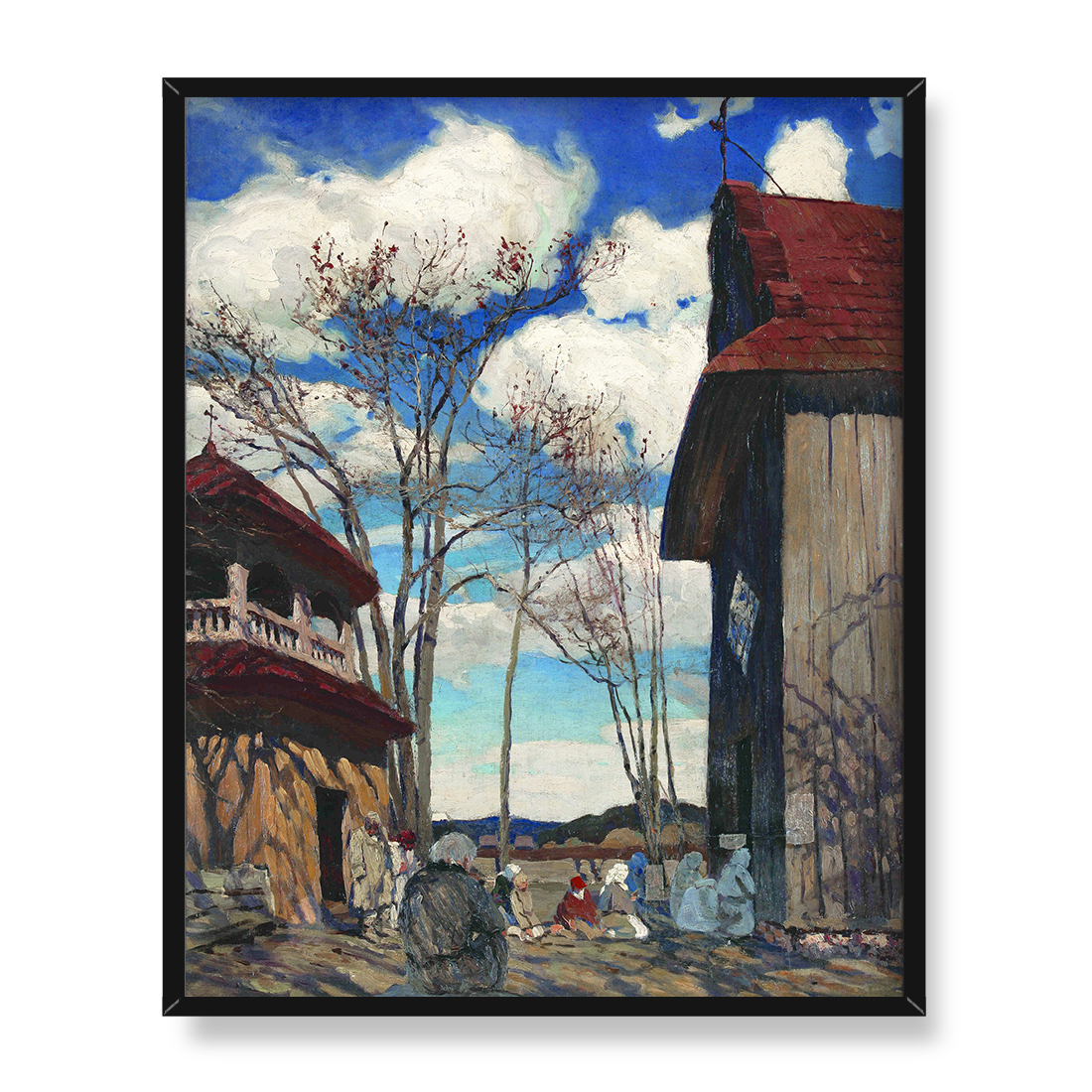 Ferdynand Ruszczyc Przy kościele 40x50