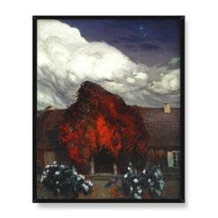 Ferdynand Ruszczyc Stary dom 40×50