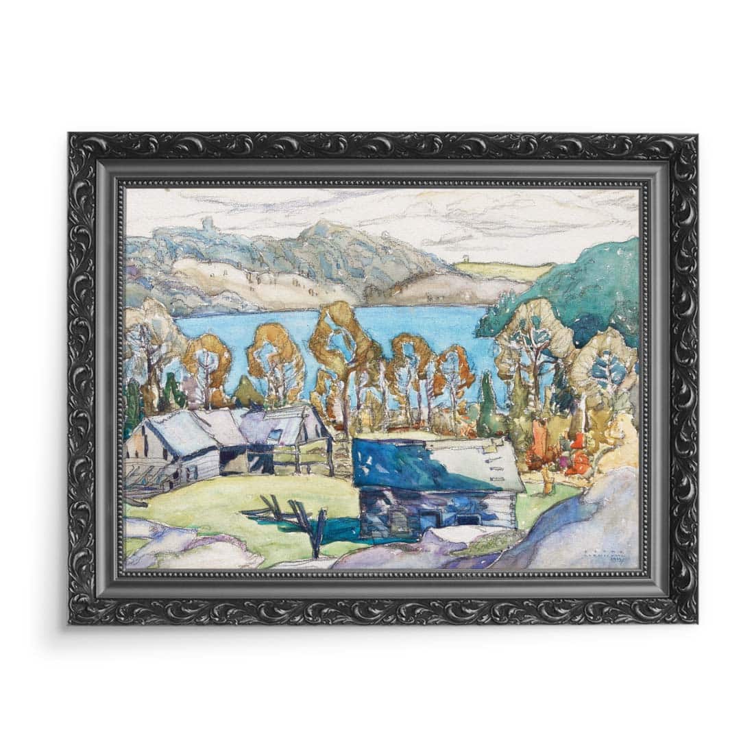 Franklin Carmichael Stare stodoły Miner’s Bay 70x50