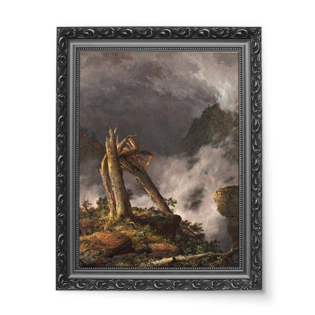 Frederic Edwin Church Burza w górach Storm in the Mountains wydruk na płótnie 50x70