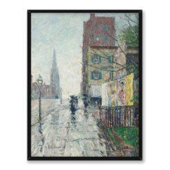 Frederick Childe Hassam Deszczowy dzień 30×40