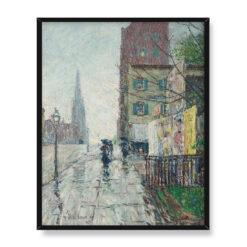 Frederick Childe Hassam Deszczowy dzień 40×50