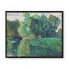 Frederick Childe Hassam Drzewa nad jeziorem 50×40