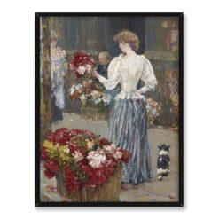 Frederick Childe Hassam Kwiaciarka 30×40